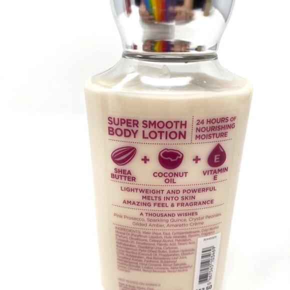 Bath & Body Works A Thousand Wishes Super Smooth Body Lotion 8 Fl Oz - Picture 2 of 3